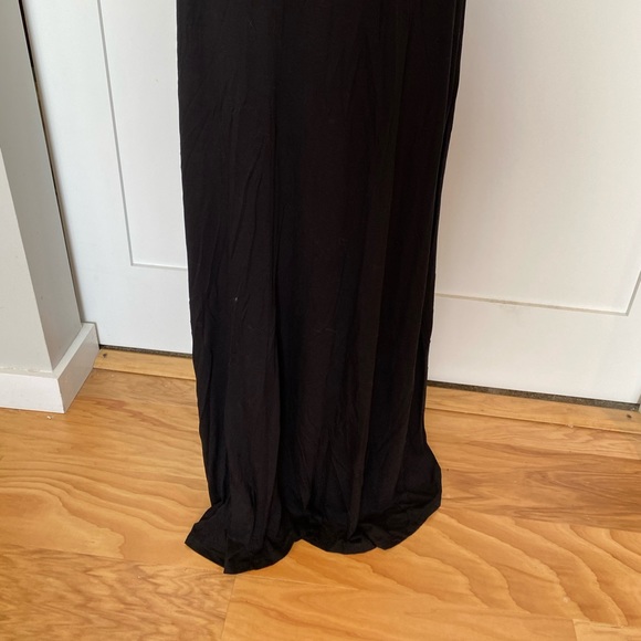 Long Black Maxi Dress -L - Picture 3 of 5